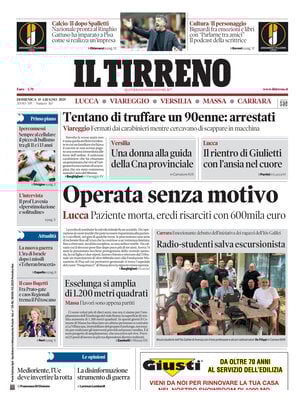 Il Tirreno (Lucca, Viareggio, Versilia, Massa, Carrara)