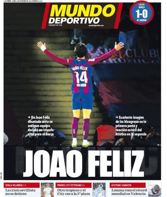 Prima Pagina Mundo Deportivo 04/12/2023
