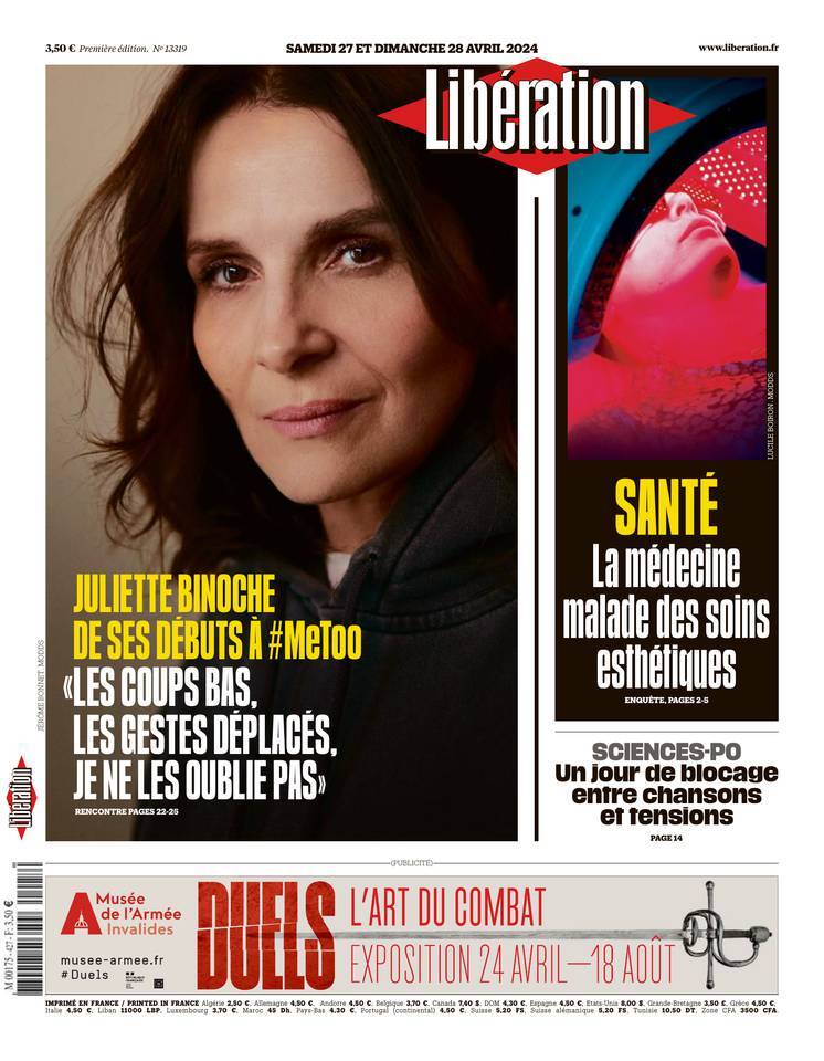 Prima Pagina Libération 27/04/2024