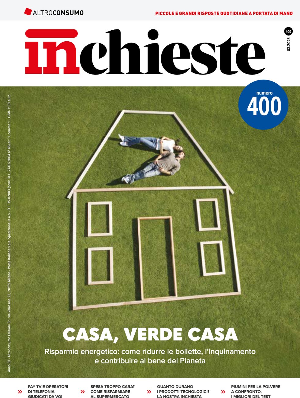 Copertina Inchieste (Altroconsumo) 03/03/2025