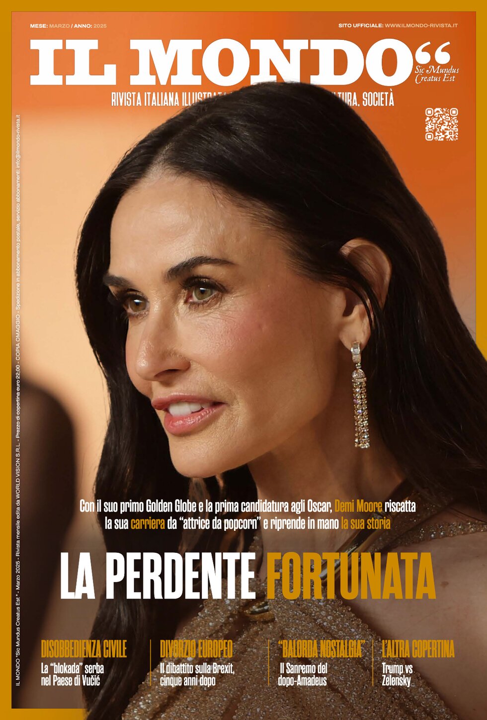 Copertina Il Mondo 15/03/2025