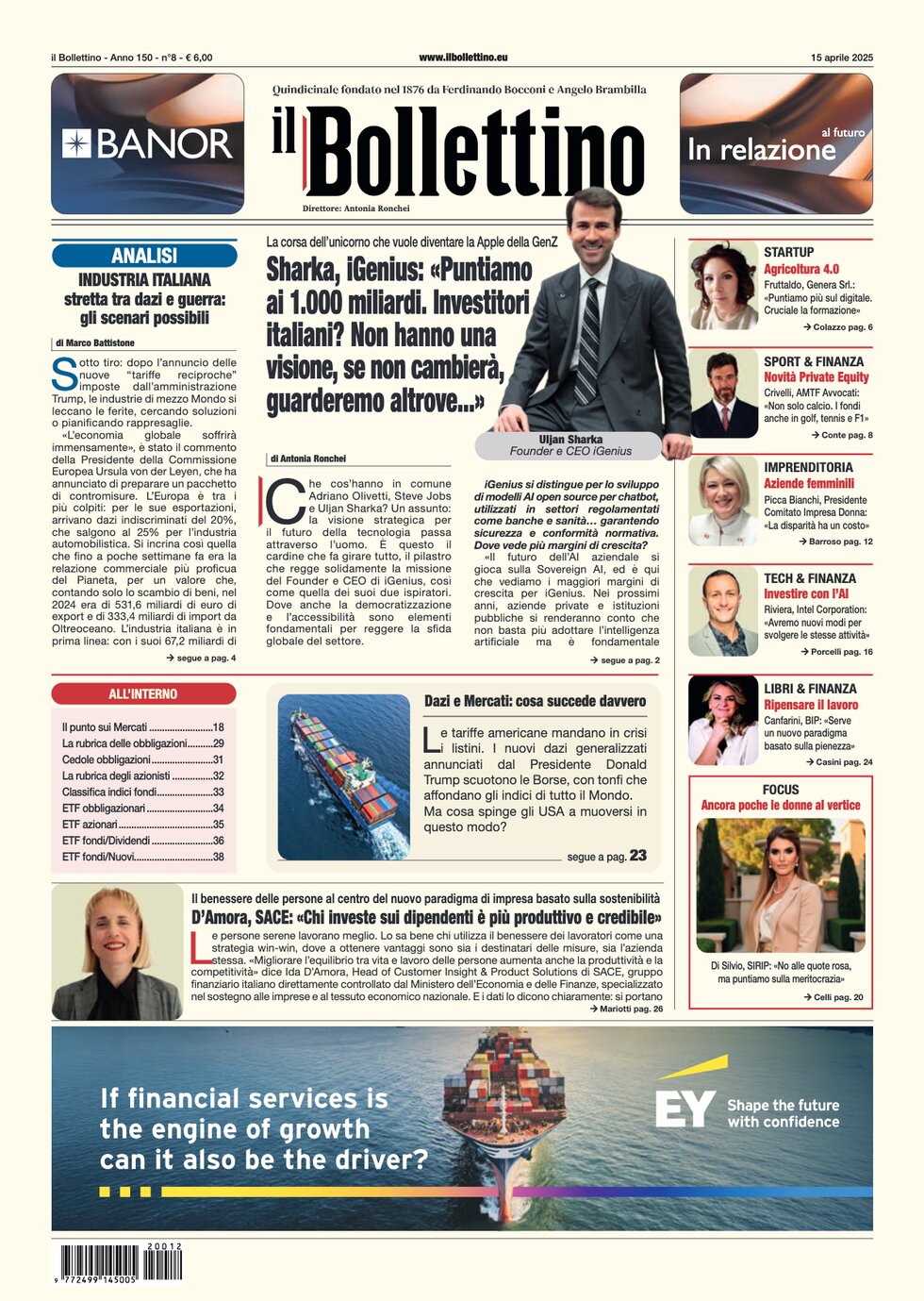 Copertina Il Bollettino 15/04/2025