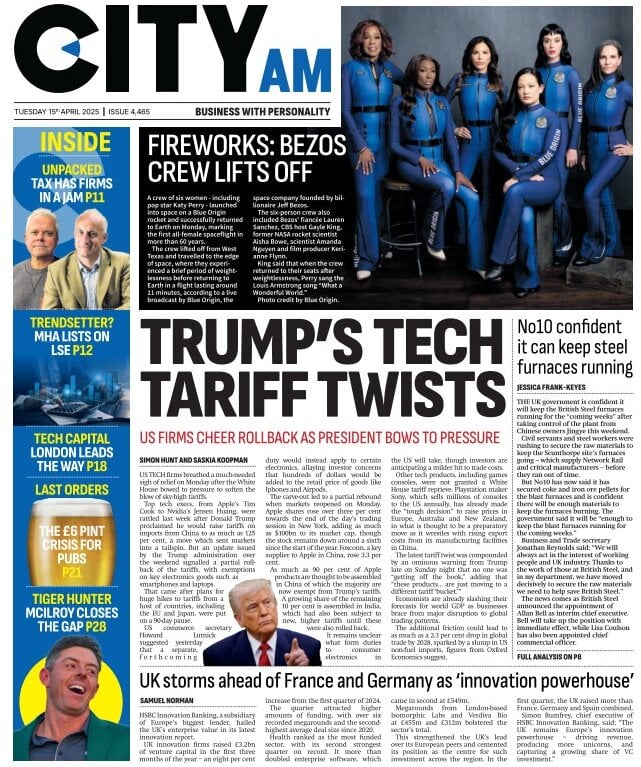 Prima Pagina City A.M. 15/04/2025