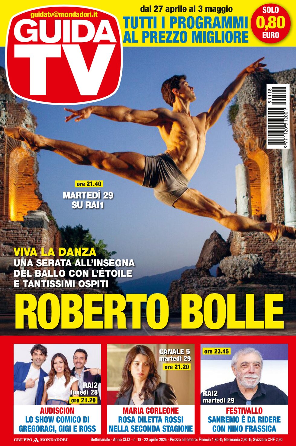 Copertina Guida TV 22/04/2025