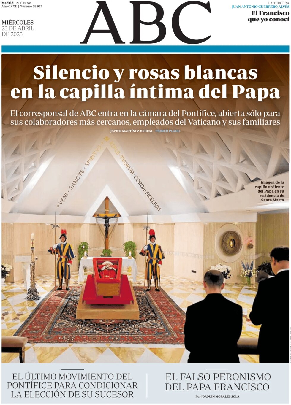 Prima Pagina ABC 23/04/2025