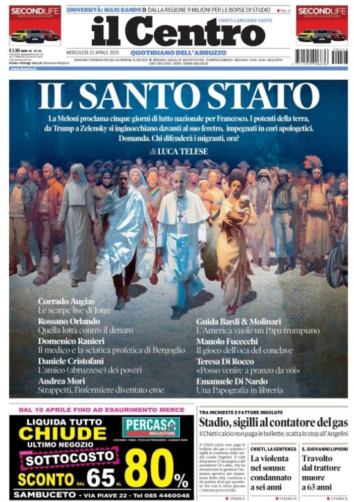 Prima Pagina Il Centro (Chieti) 23/04/2025