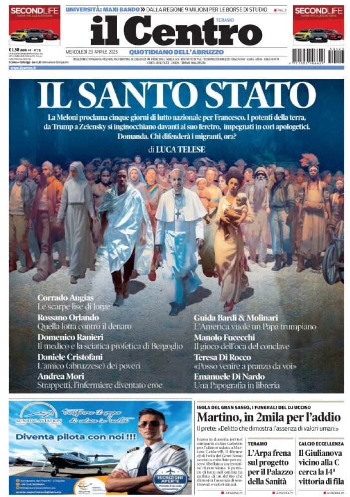 Prima Pagina Il Centro (Teramo) 23/04/2025