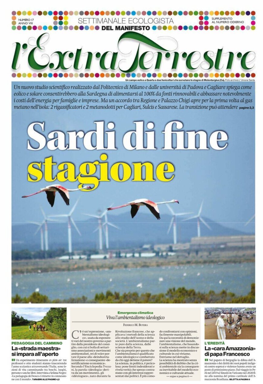 Copertina l’ExtraTerrestre (Il Manifesto) 24/04/2025