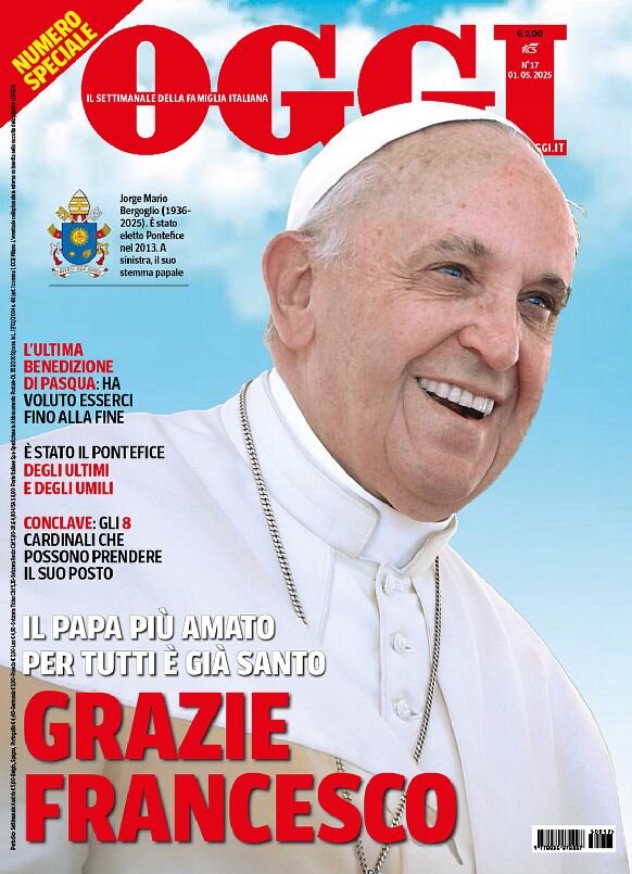 Copertina Oggi 26/04/2025