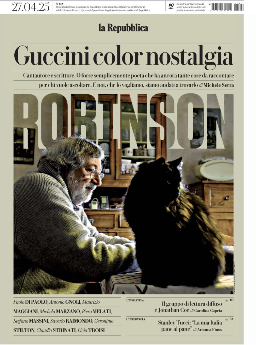 Copertina Robinson (La Repubblica) 27/04/2025