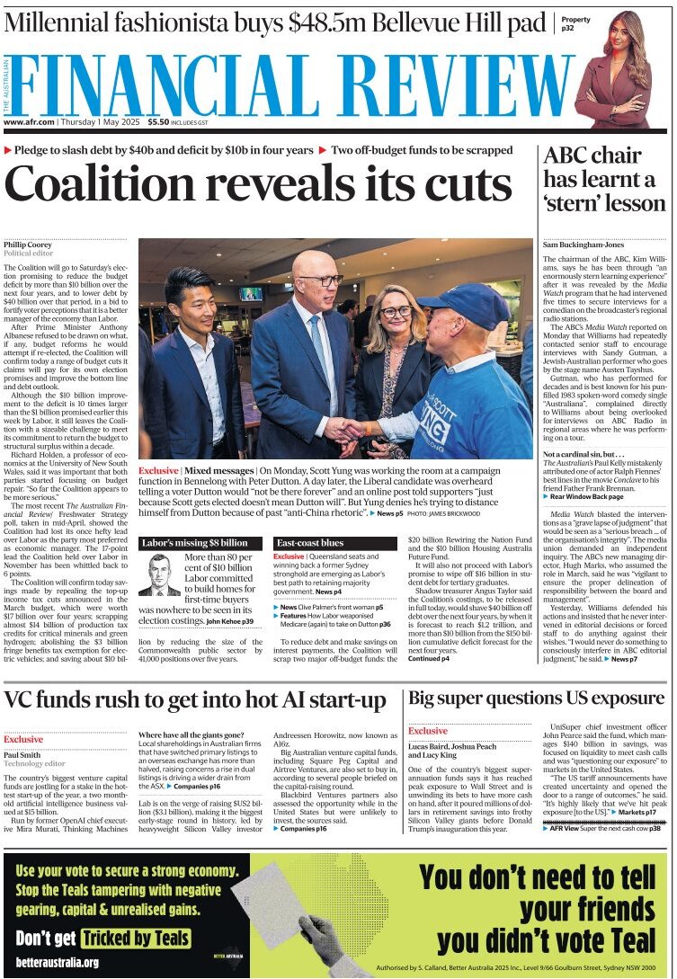 Prima Pagina Financial Review 01/05/2025