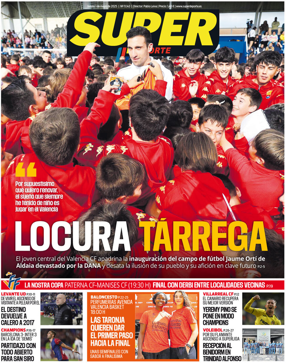 Prima Pagina Superdeporte 01/05/2025