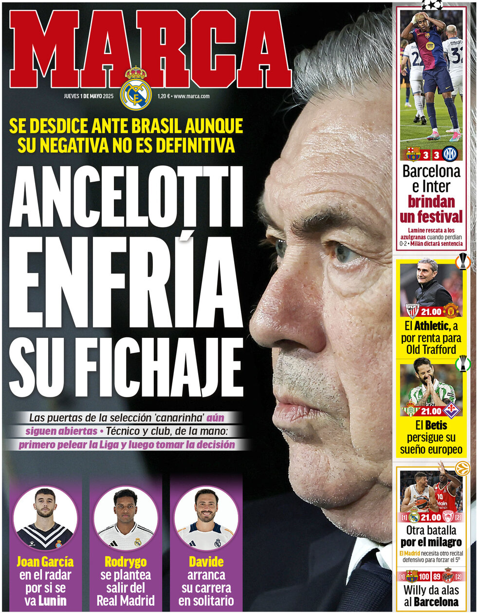 Prima Pagina Marca 01/05/2025