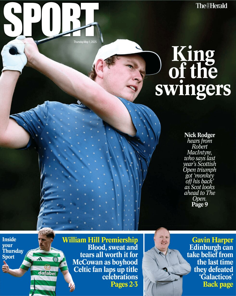 Prima Pagina The Herald SPORT (Scotland) 01/05/2025