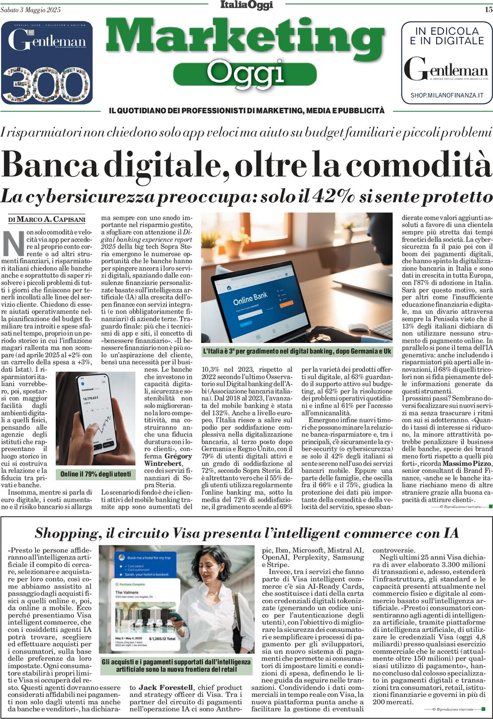 Prima Pagina Marketing Oggi 03/05/2025