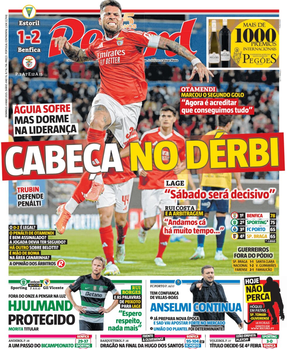 Prima Pagina Record 04/05/2025