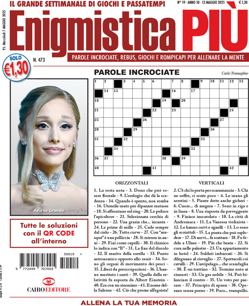 Copertina Enigmistica PIÙ 09/05/2025