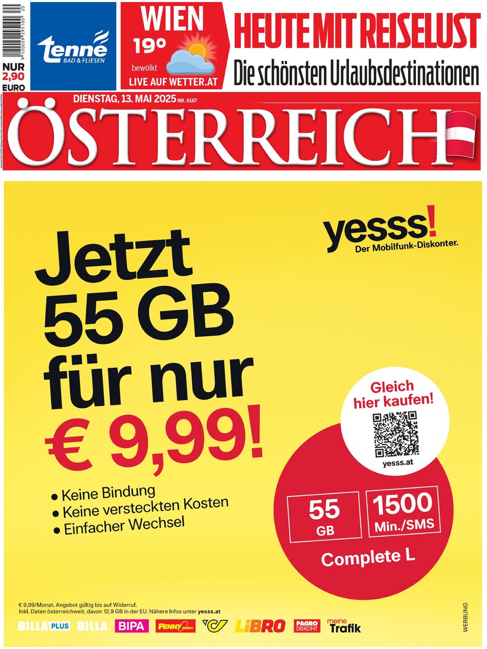 Prima Pagina Österreich 13/05/2025