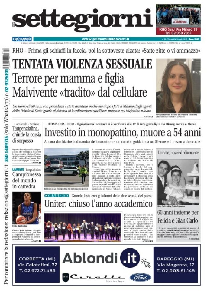 Copertina Settegiorni (Rho) 16/05/2025