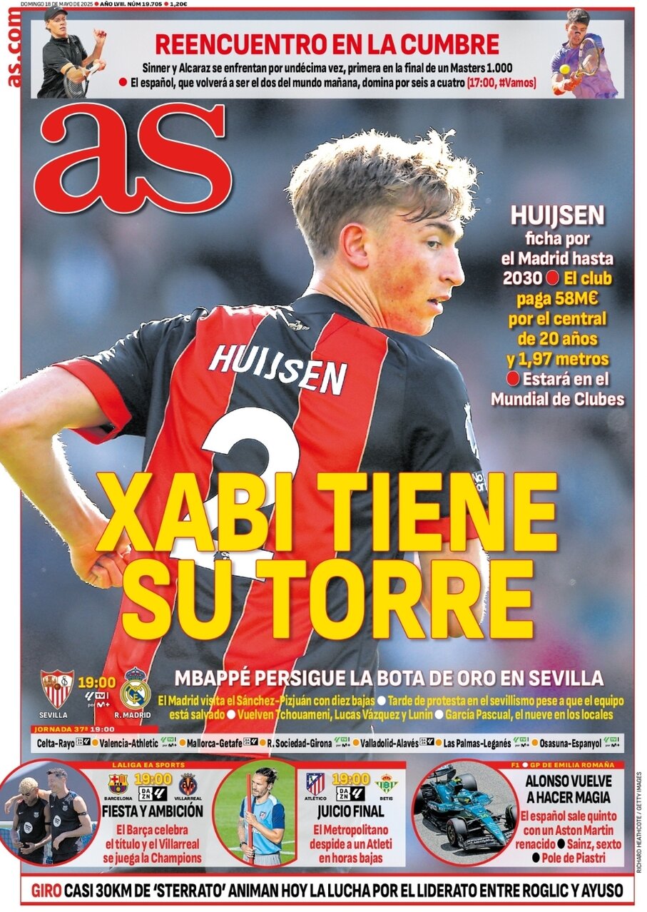 Prima Pagina AS (Madrid) 18/05/2025
