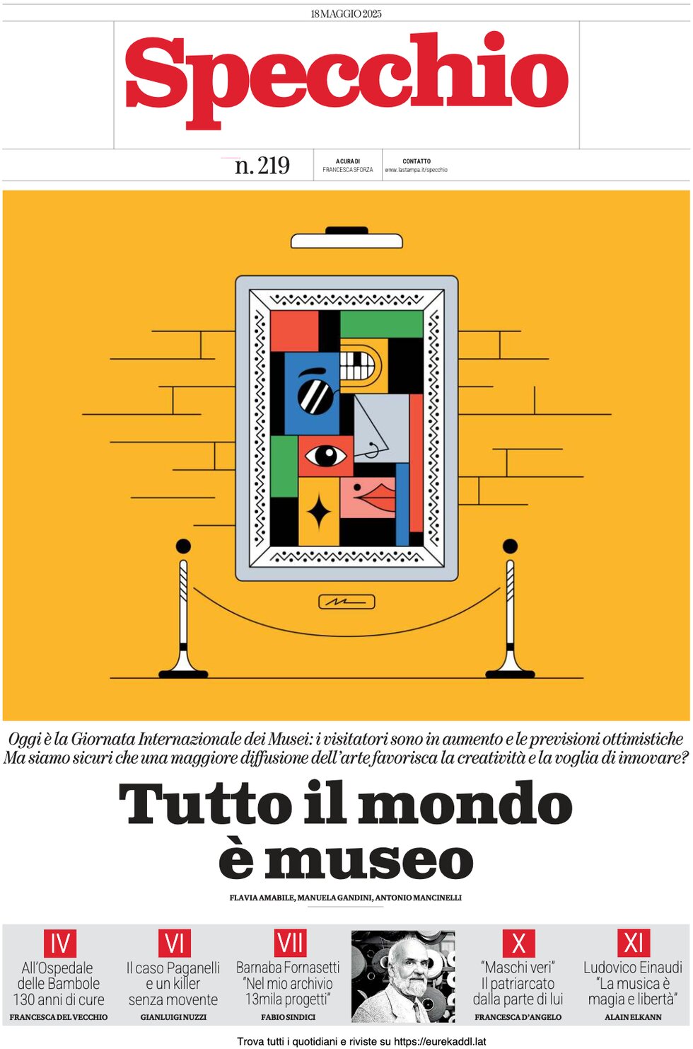 Copertina Specchio 18/05/2025