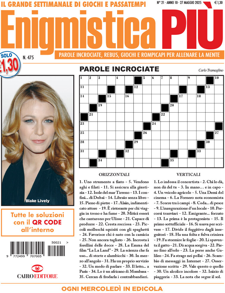 Copertina Enigmistica PIÙ 21/05/2025