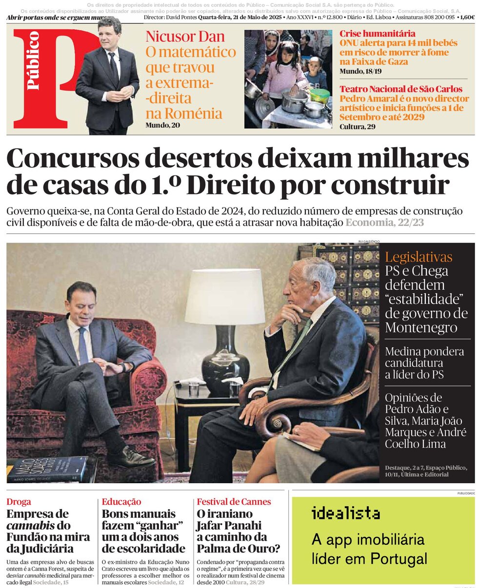 Prima Pagina Público 21/05/2025