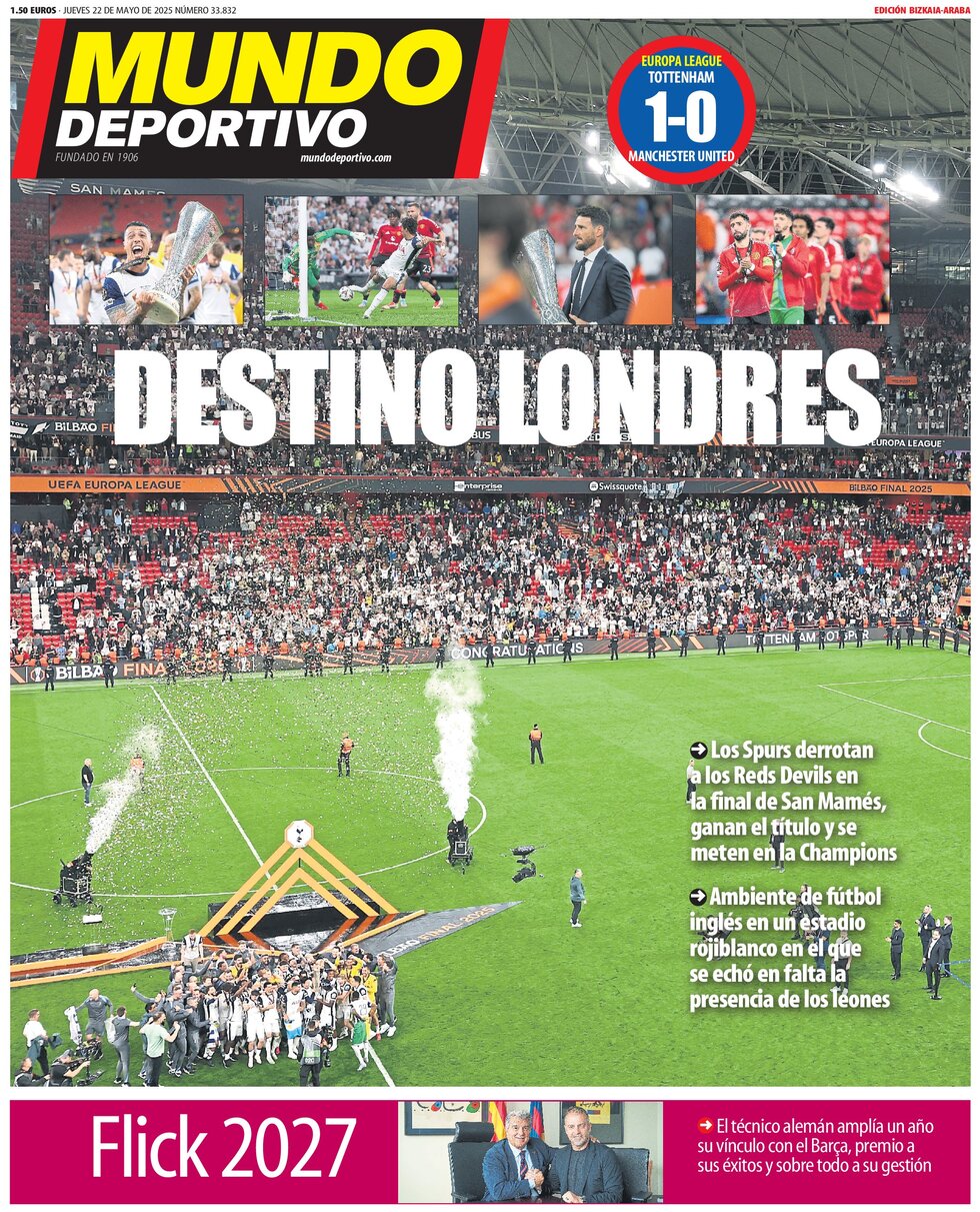 Prima Pagina Mundo Deportivo 22/05/2025