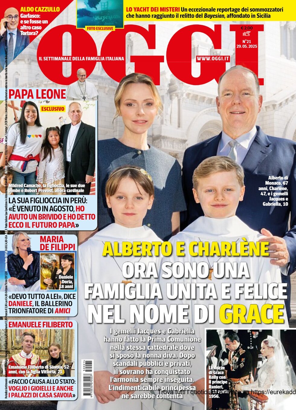 Copertina Oggi 22/05/2025