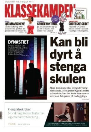 Prima Pagina Klassekampen 31/05/2025