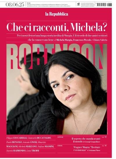 Copertina Robinson (La Repubblica) 08/06/2025
