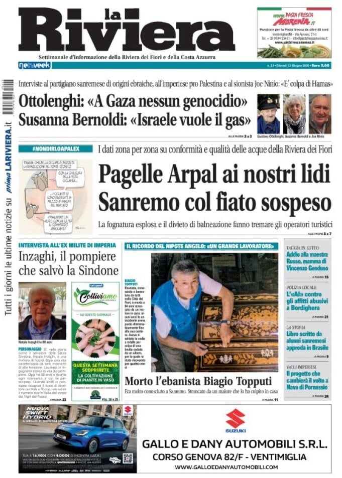 Copertina La Riviera 12/06/2025