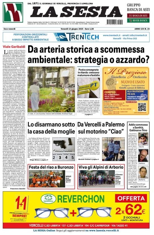 Copertina La Sesia 13/06/2025