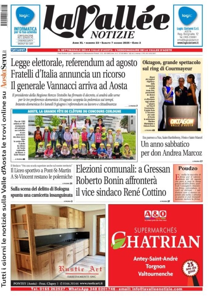 Copertina La Vallée Notizie 14/06/2025