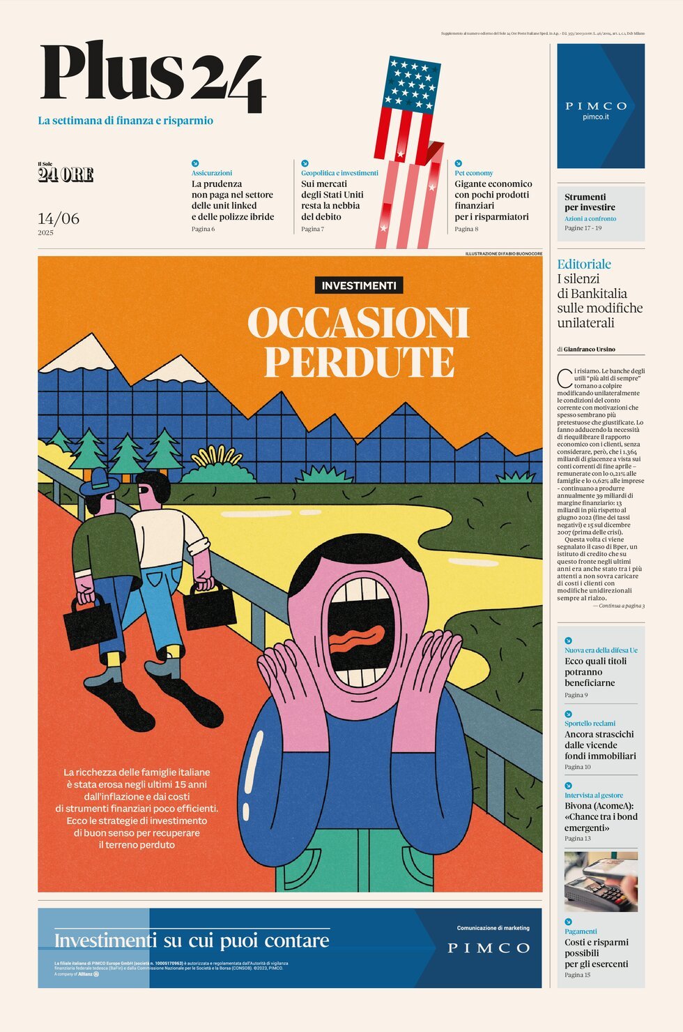 Copertina Plus24 (Il Sole 24 Ore) 14/06/2025