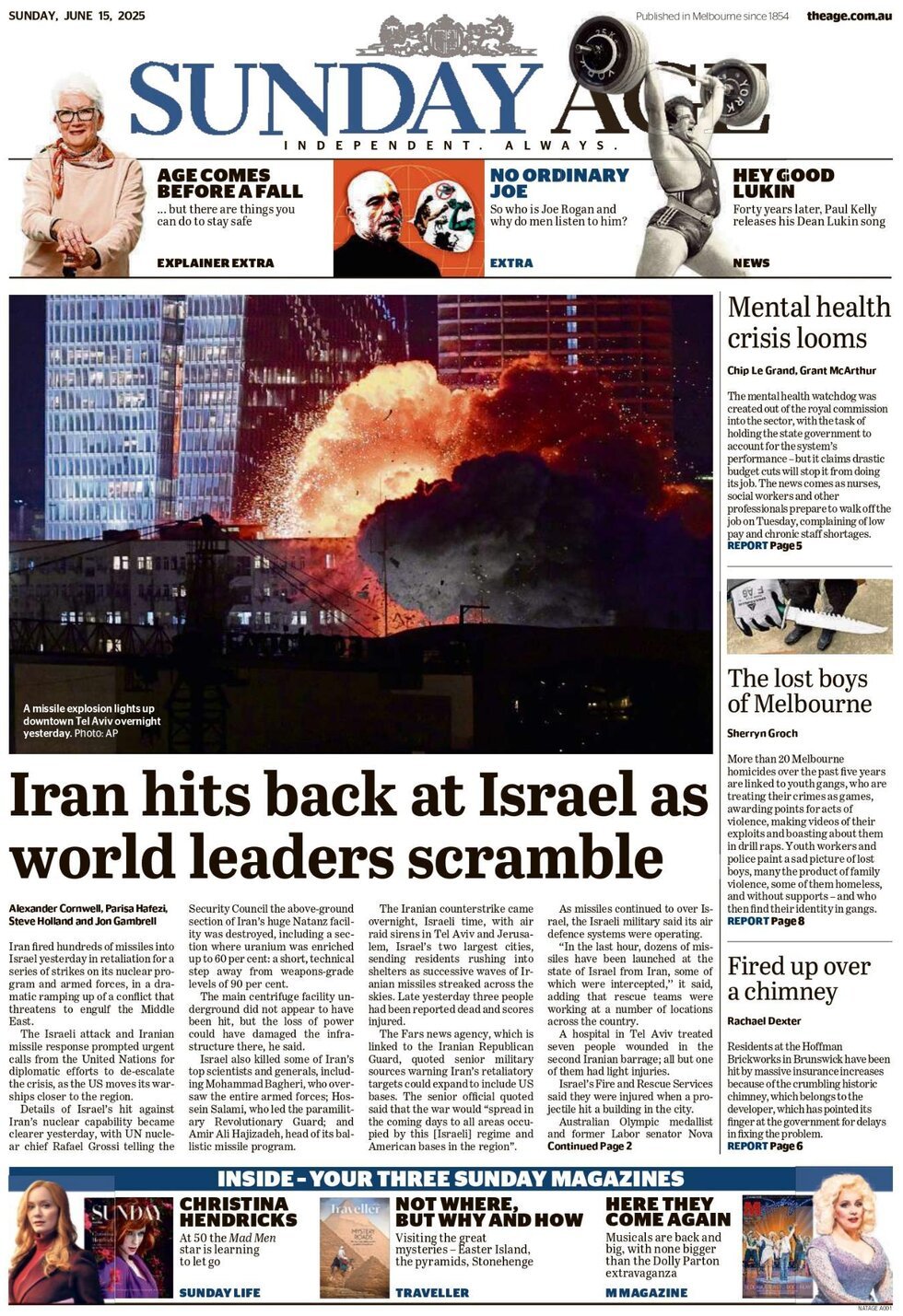 Prima Pagina The Age 15/06/2025