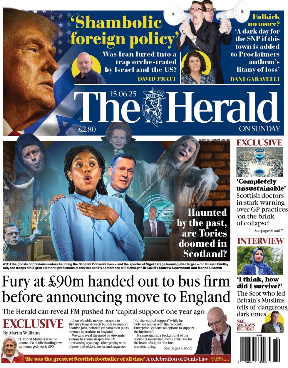 Prima Pagina The Herald (Scotland) 15/06/2025