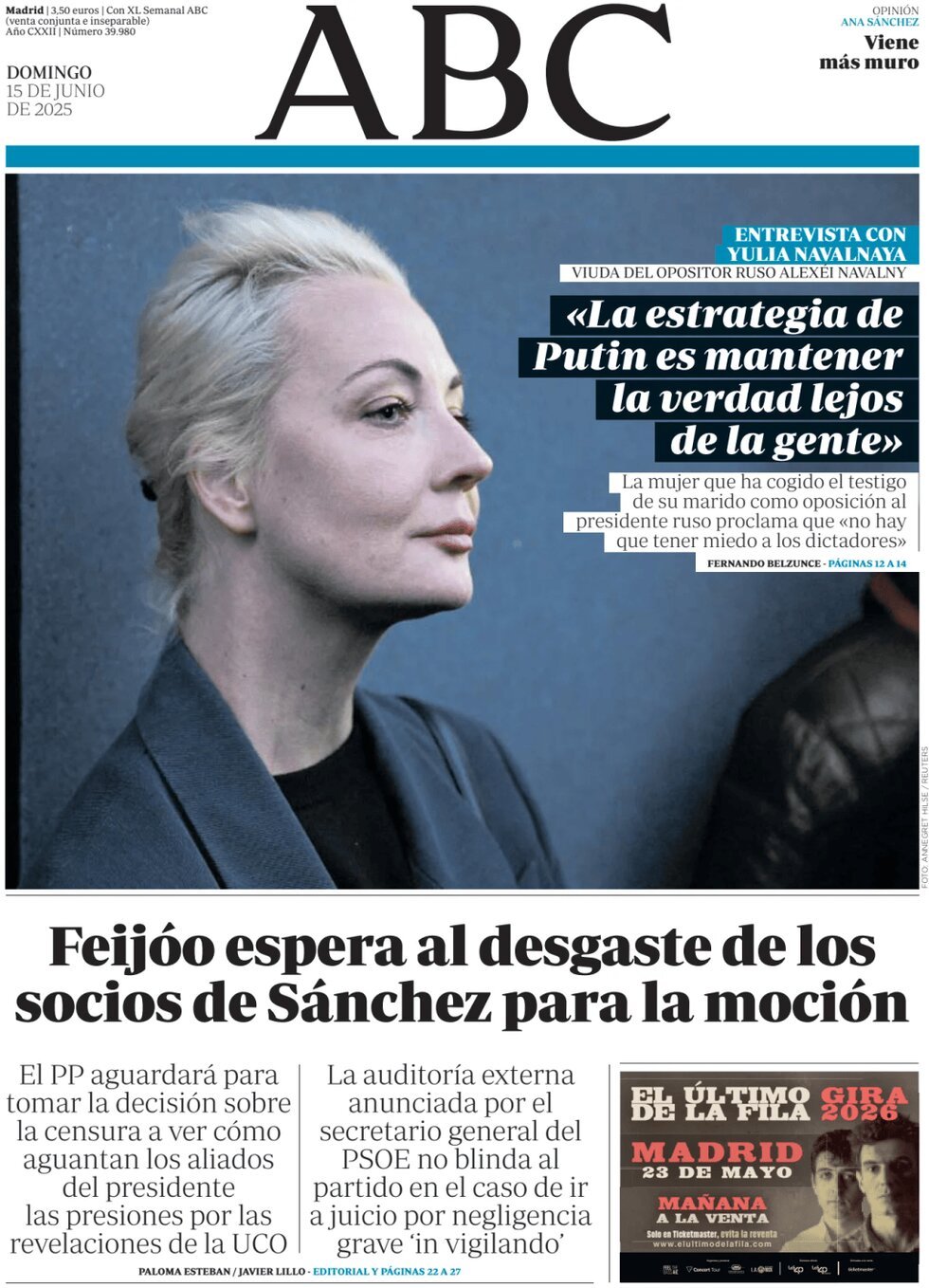 Prima Pagina ABC 15/06/2025