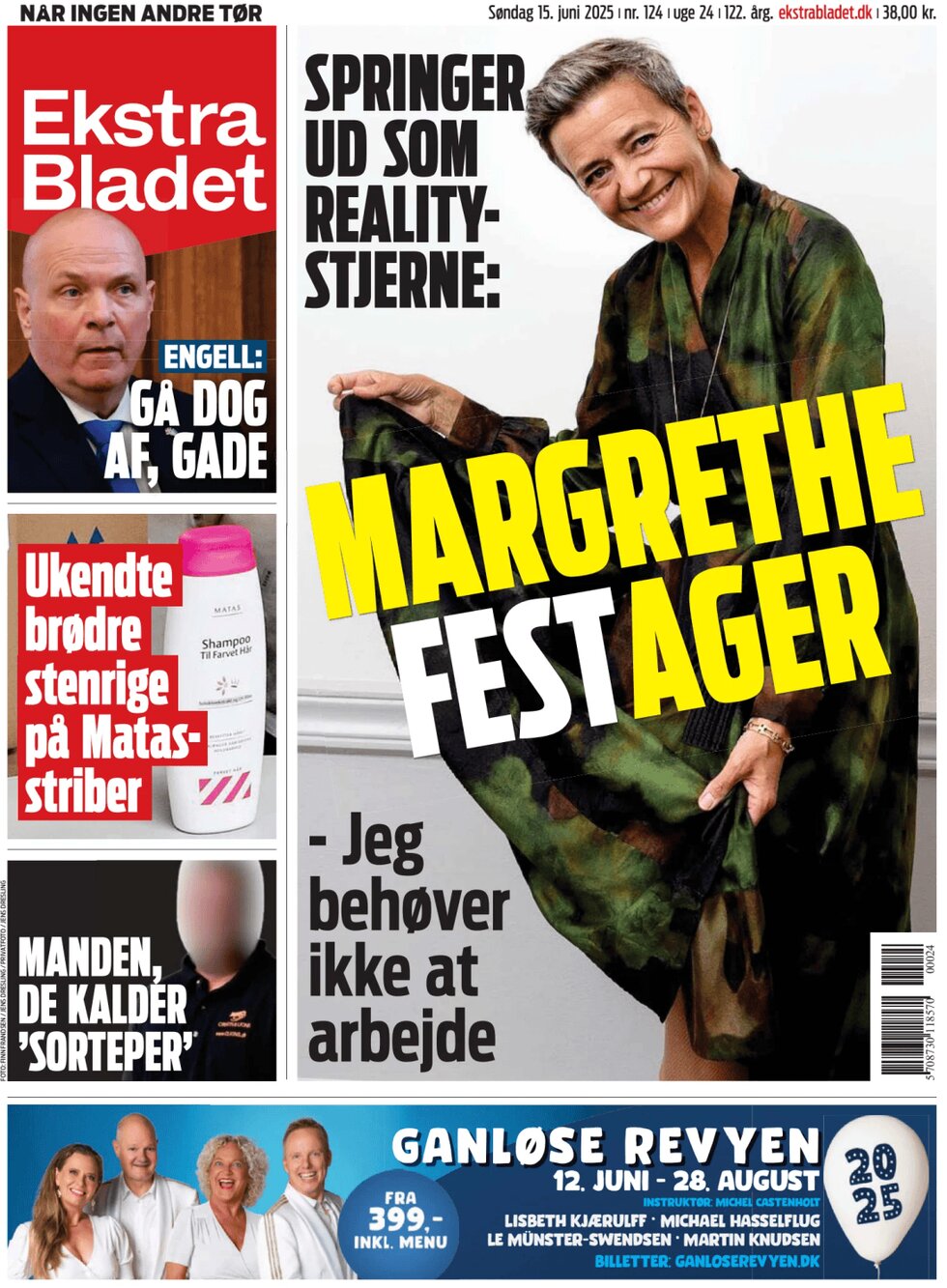 Prima Pagina Ekstra Bladet 15/06/2025