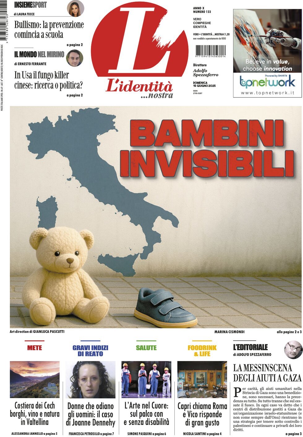 Prima Pagina L'Identità 15/06/2025
