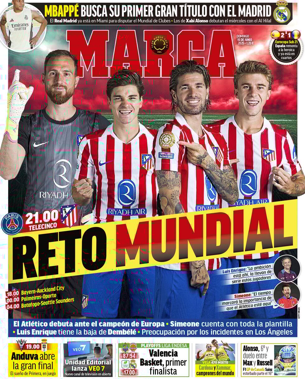 Prima Pagina Marca 15/06/2025