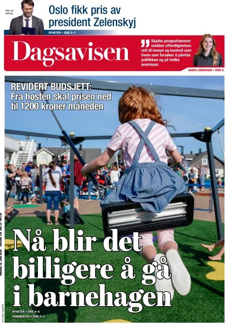 Prima Pagina Dagsavisen 18/06/2025