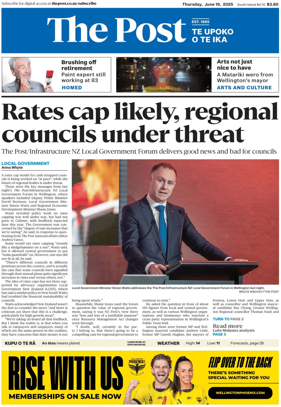 Prima Pagina The Post (NZ) 19/06/2025