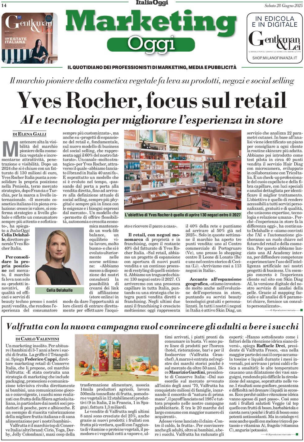 Prima Pagina Marketing Oggi 28/06/2025