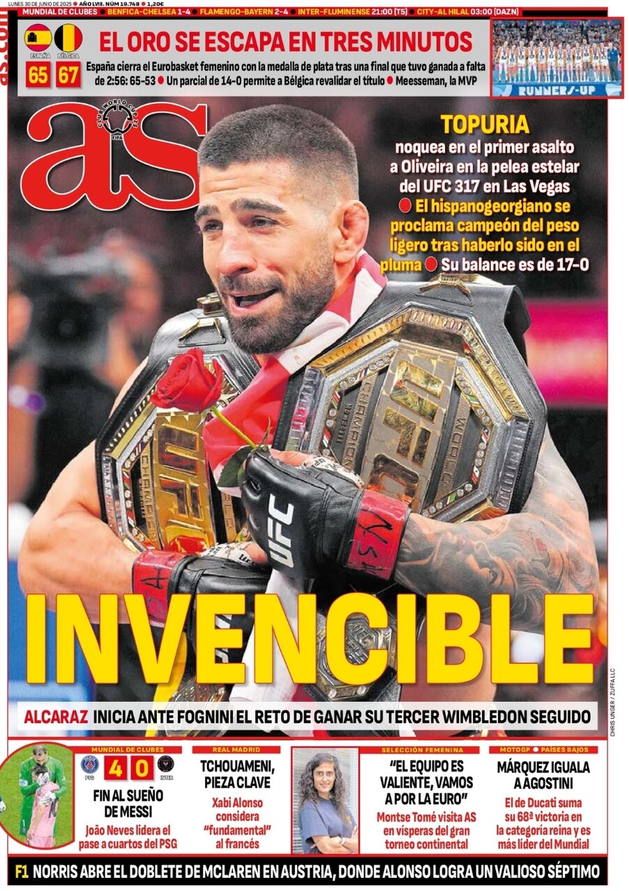 Prima Pagina AS (Madrid) 30/06/2025