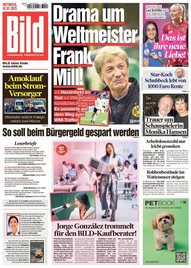 Prima Pagina Bild 02/07/2025