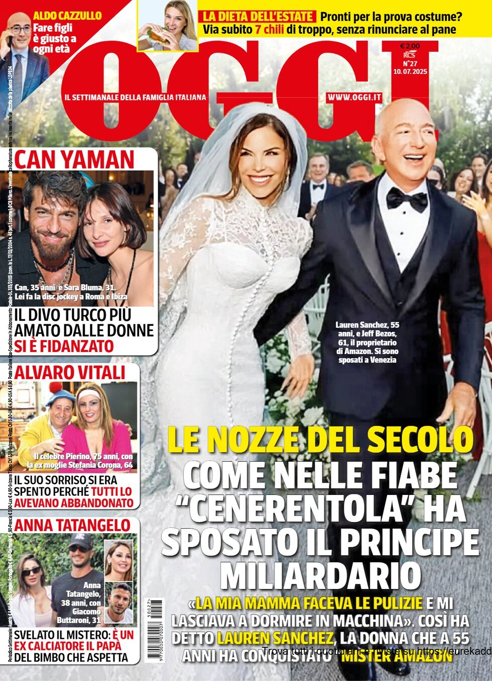 Copertina Oggi 03/07/2025