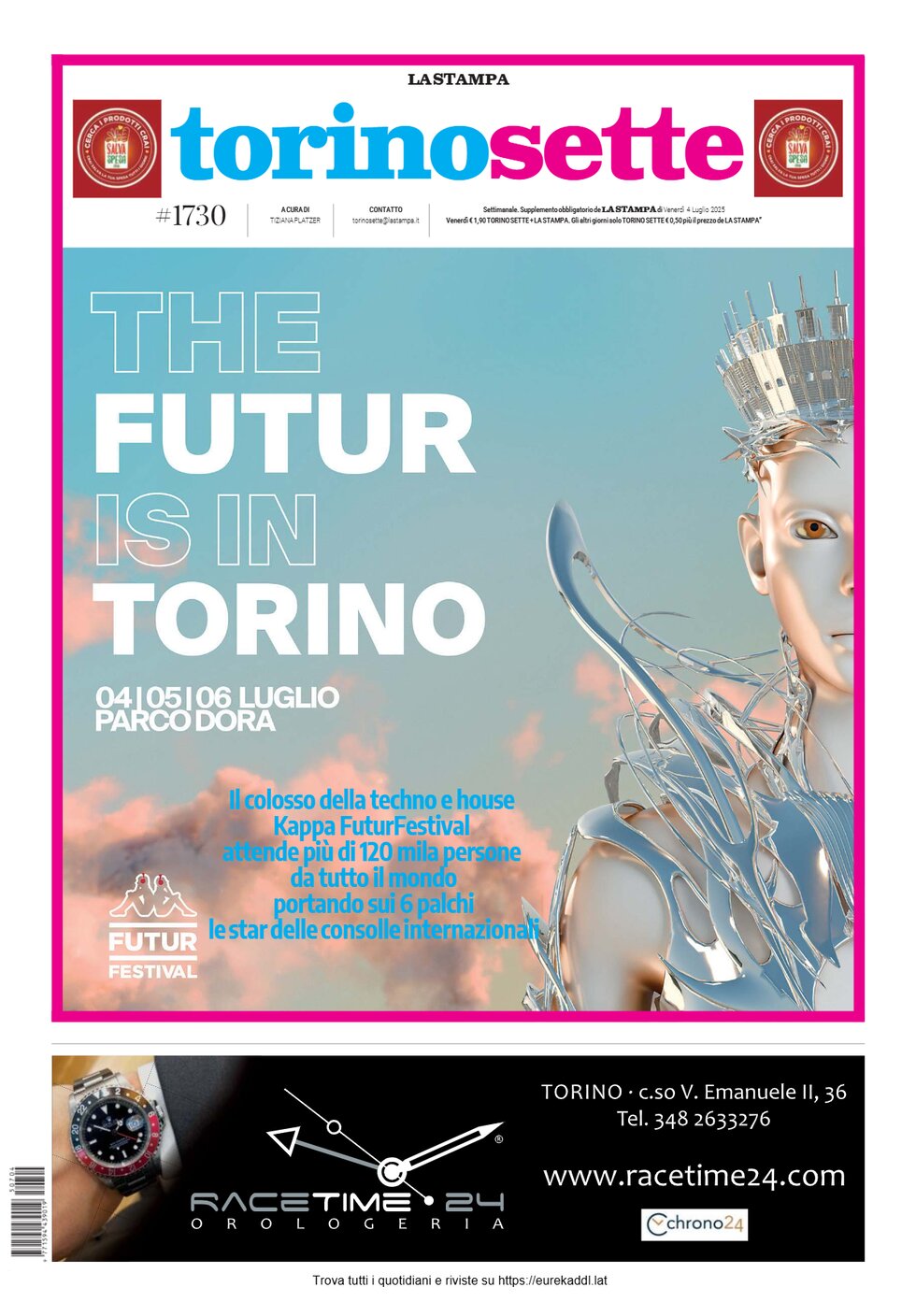 Copertina Torino Sette (La Stampa) 04/07/2025