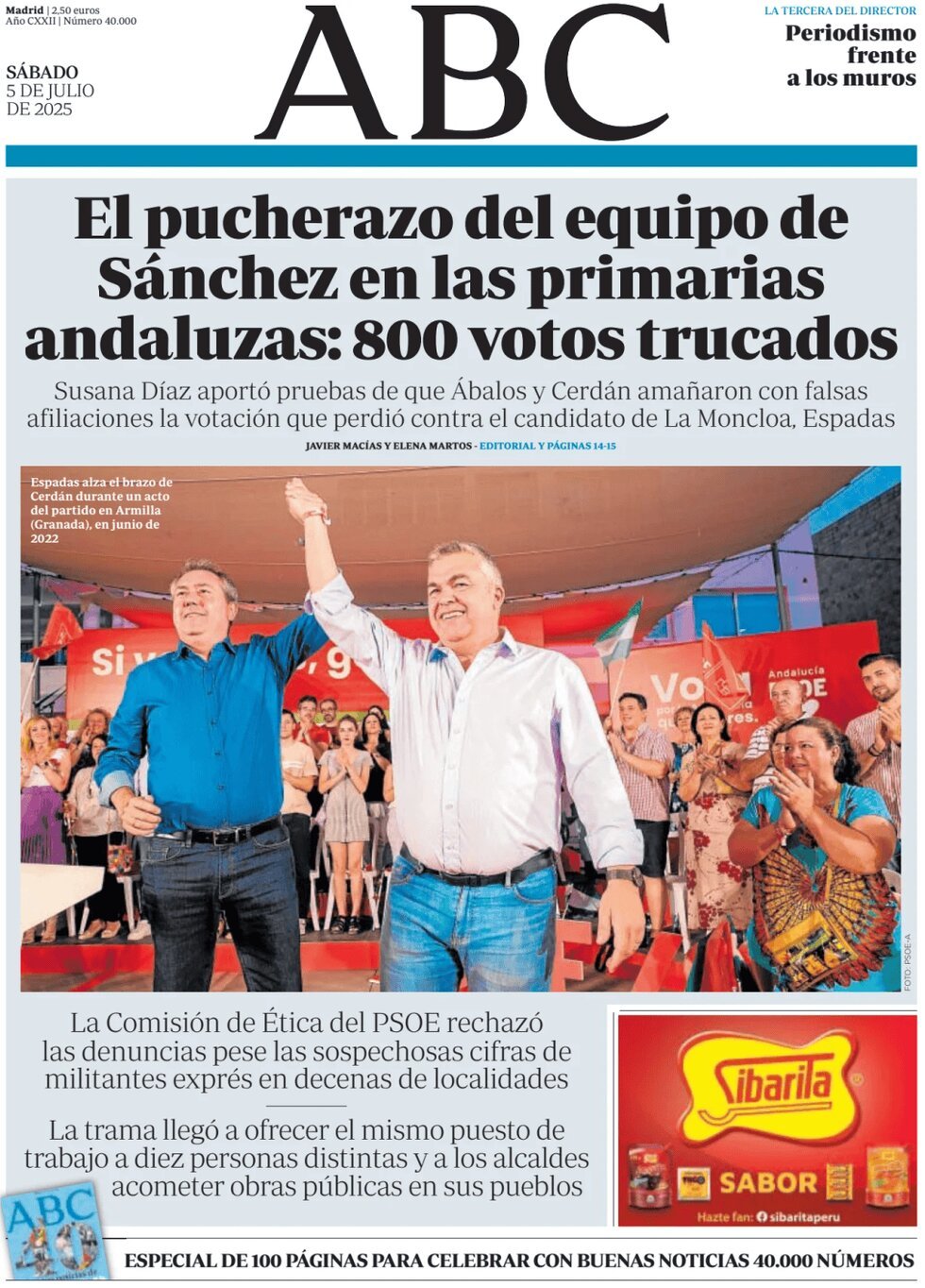 Prima Pagina ABC 05/07/2025