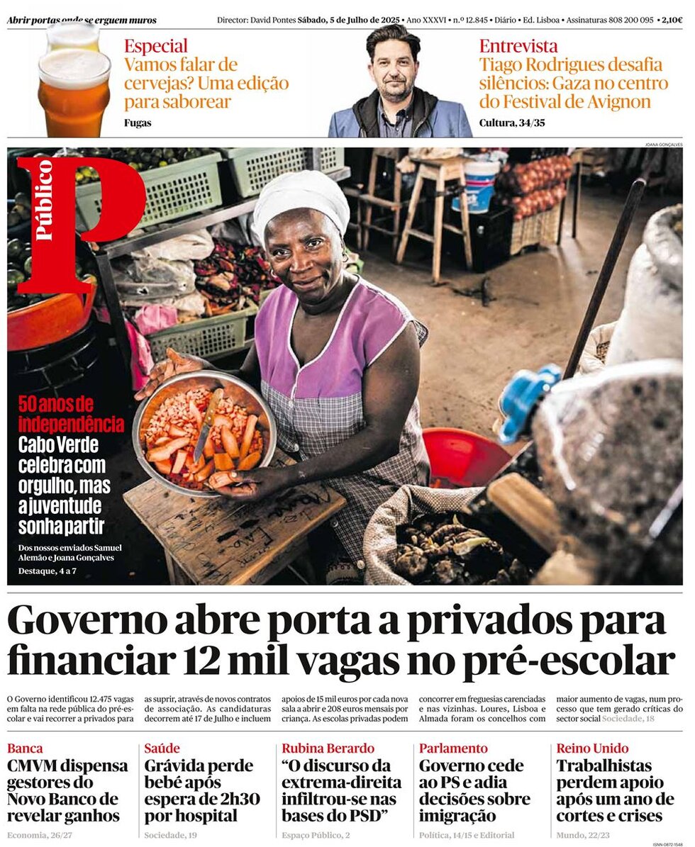 Prima Pagina Público 05/07/2025